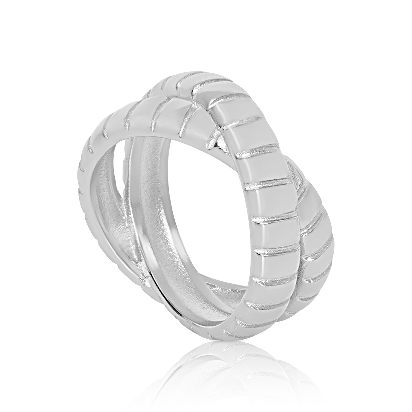 Load image into Gallery viewer, Dual Infinite Ring - Silver
