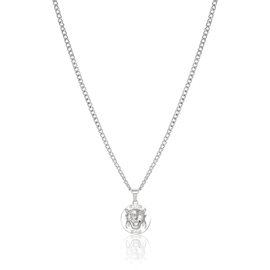 Load image into Gallery viewer, Melé X Club Bad &amp;#39;Panther&amp;#39; Pendant Necklace - Silver / Gold
