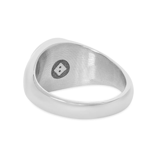 Angel Signet Ring - Silver