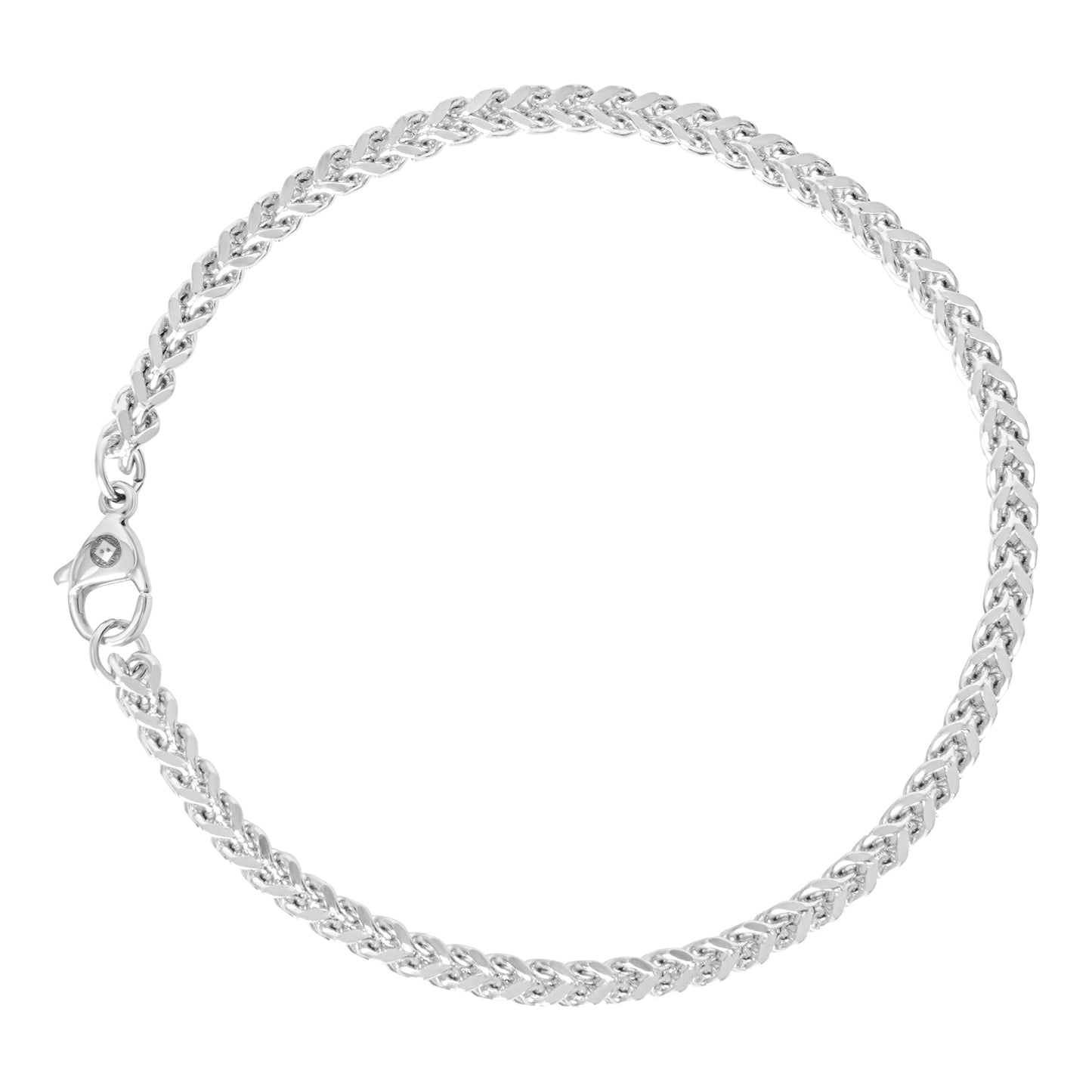 Franco Chain Bracelet 4mm - Silver