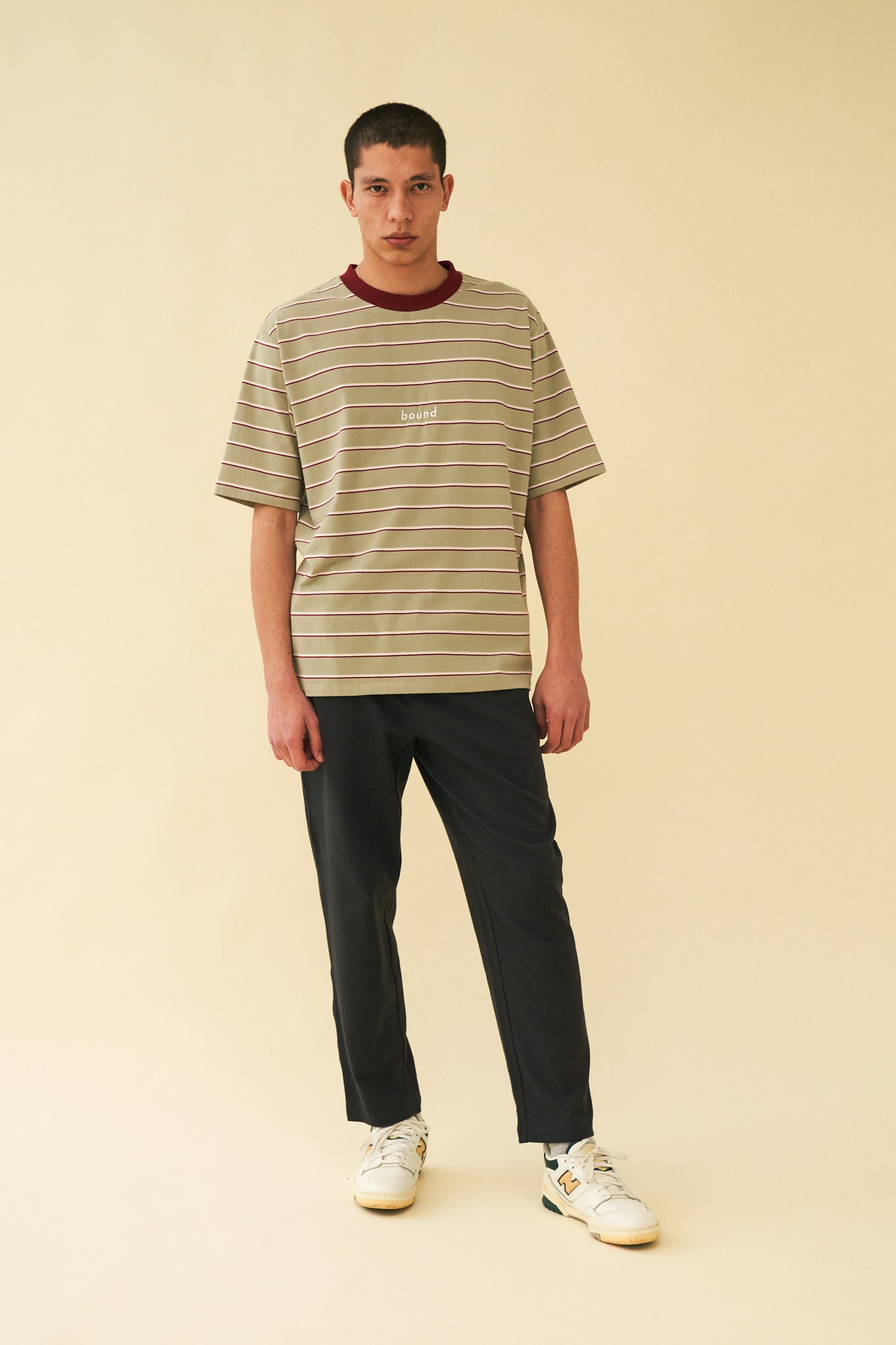 bound 'Sage Stripe' Tee