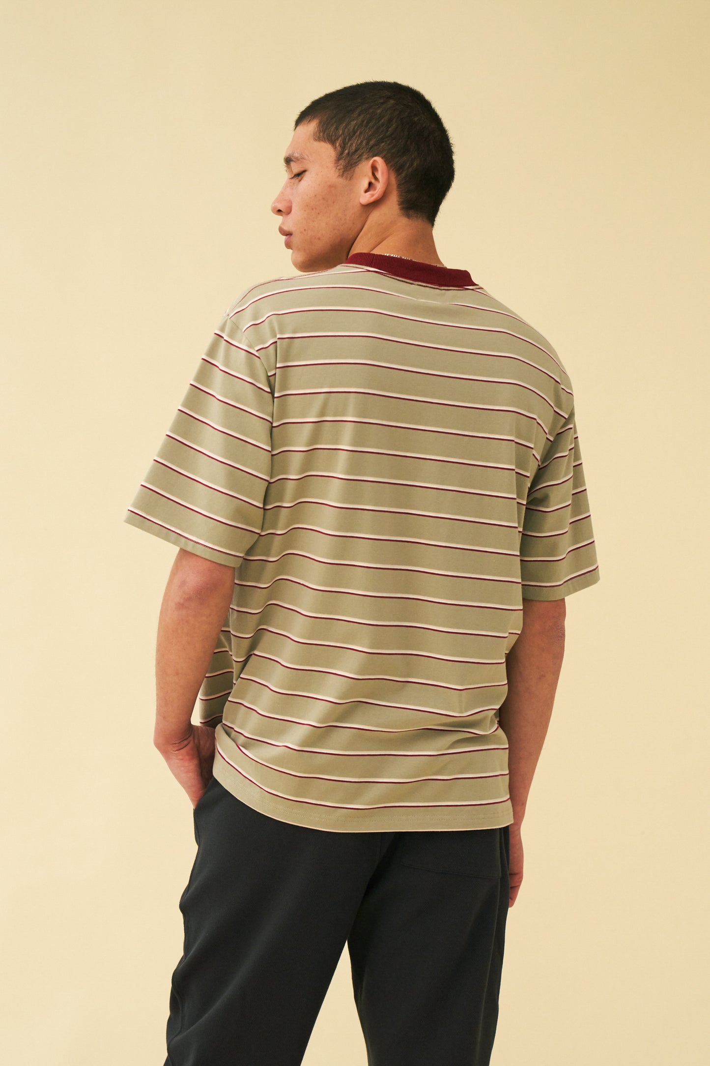 bound 'Sage Stripe' Tee