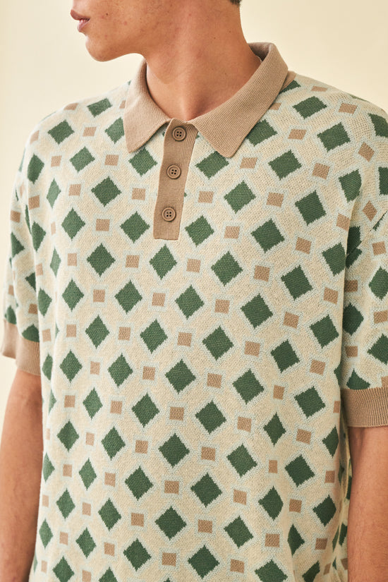 Load image into Gallery viewer, bound &amp;#39;Matera&amp;#39; Knit Polo
