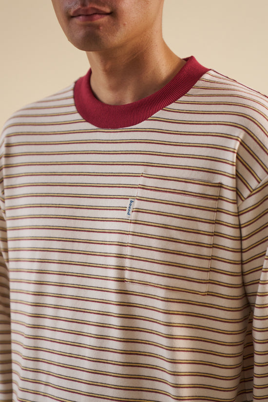 bound Cream Stripe Longsleeve Tee