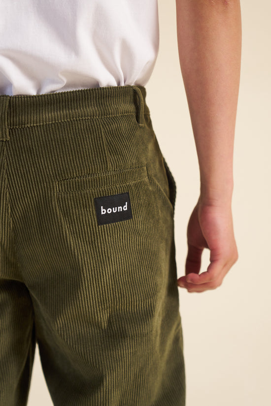 bound Army Green Corduroy Trousers