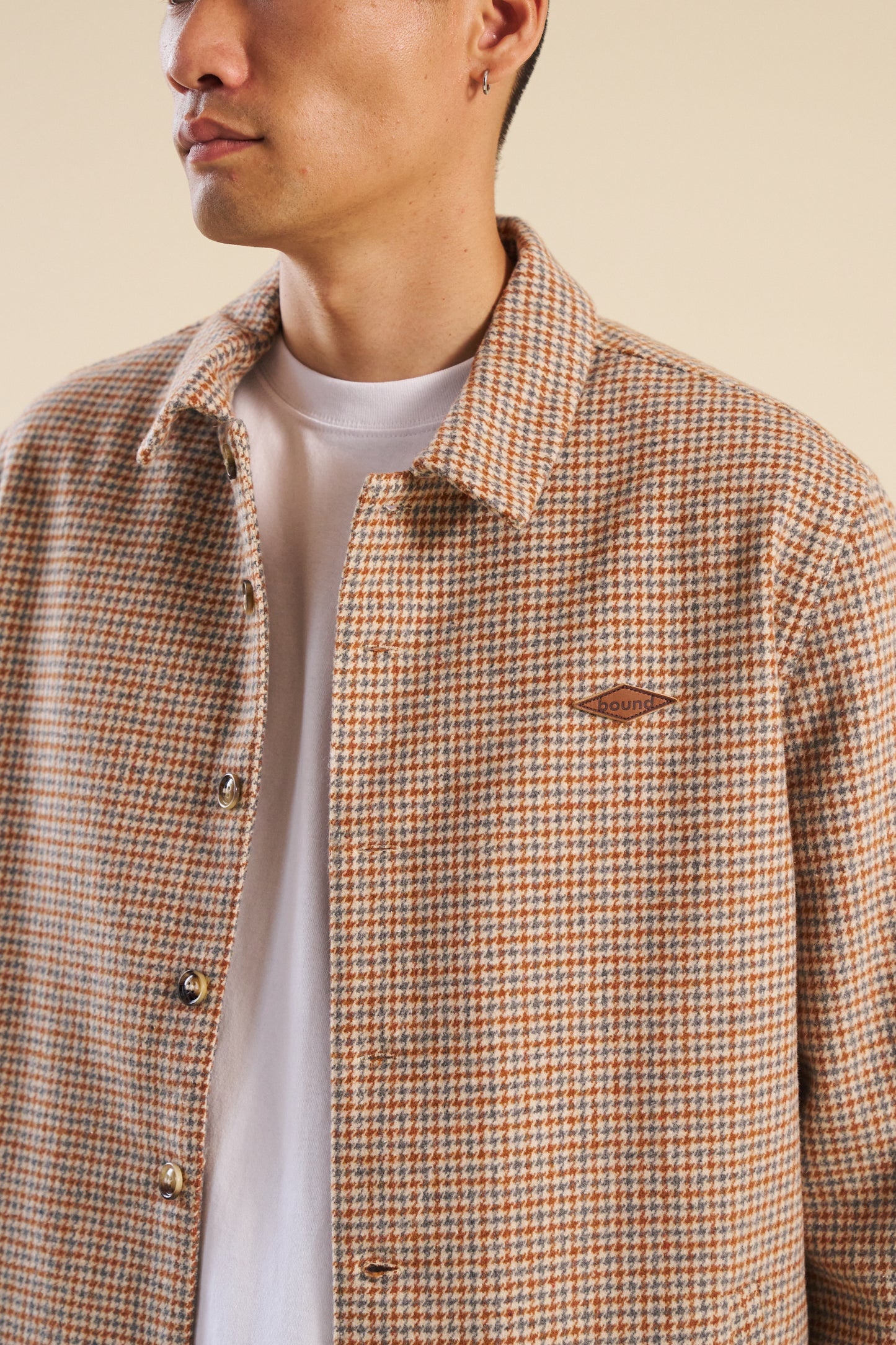 bound Maxim Dogtooth Wool Coach Jacket