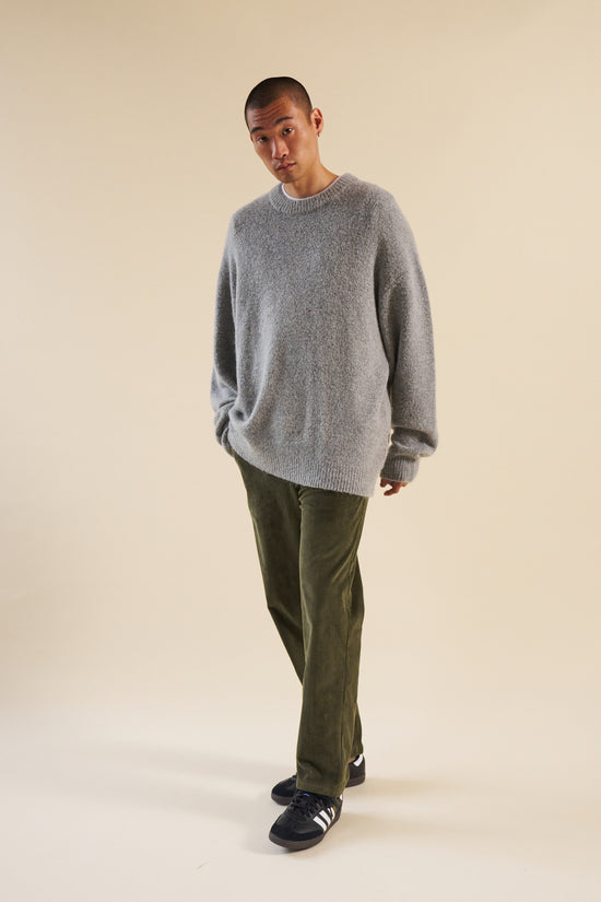 bound Baxter Mohair Blend Sweater - Grey