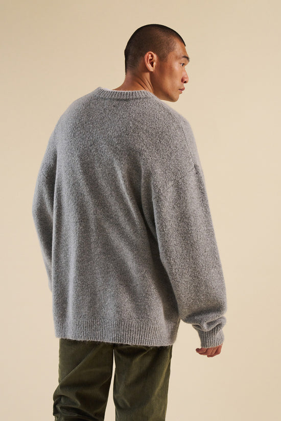 bound Baxter Mohair Blend Sweater - Grey