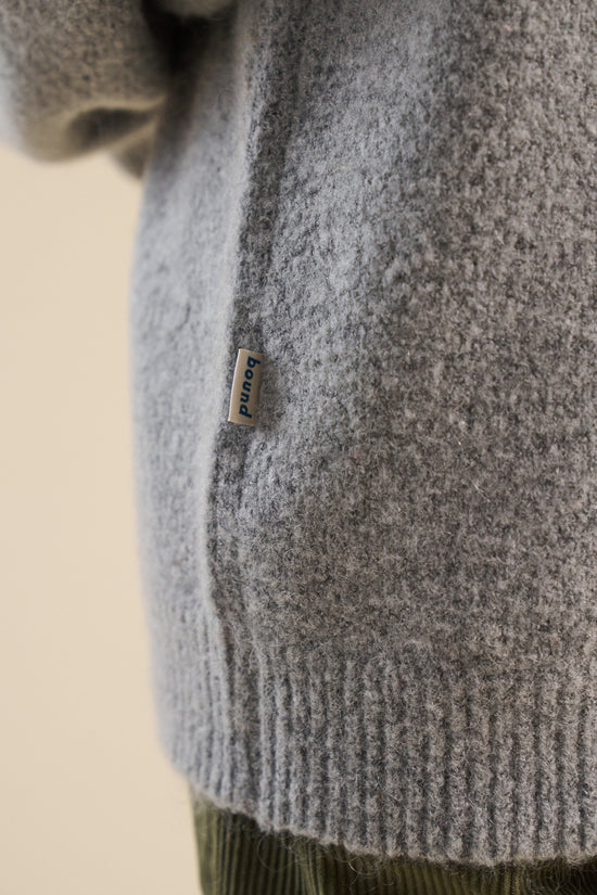 bound Baxter Mohair Blend Sweater - Grey