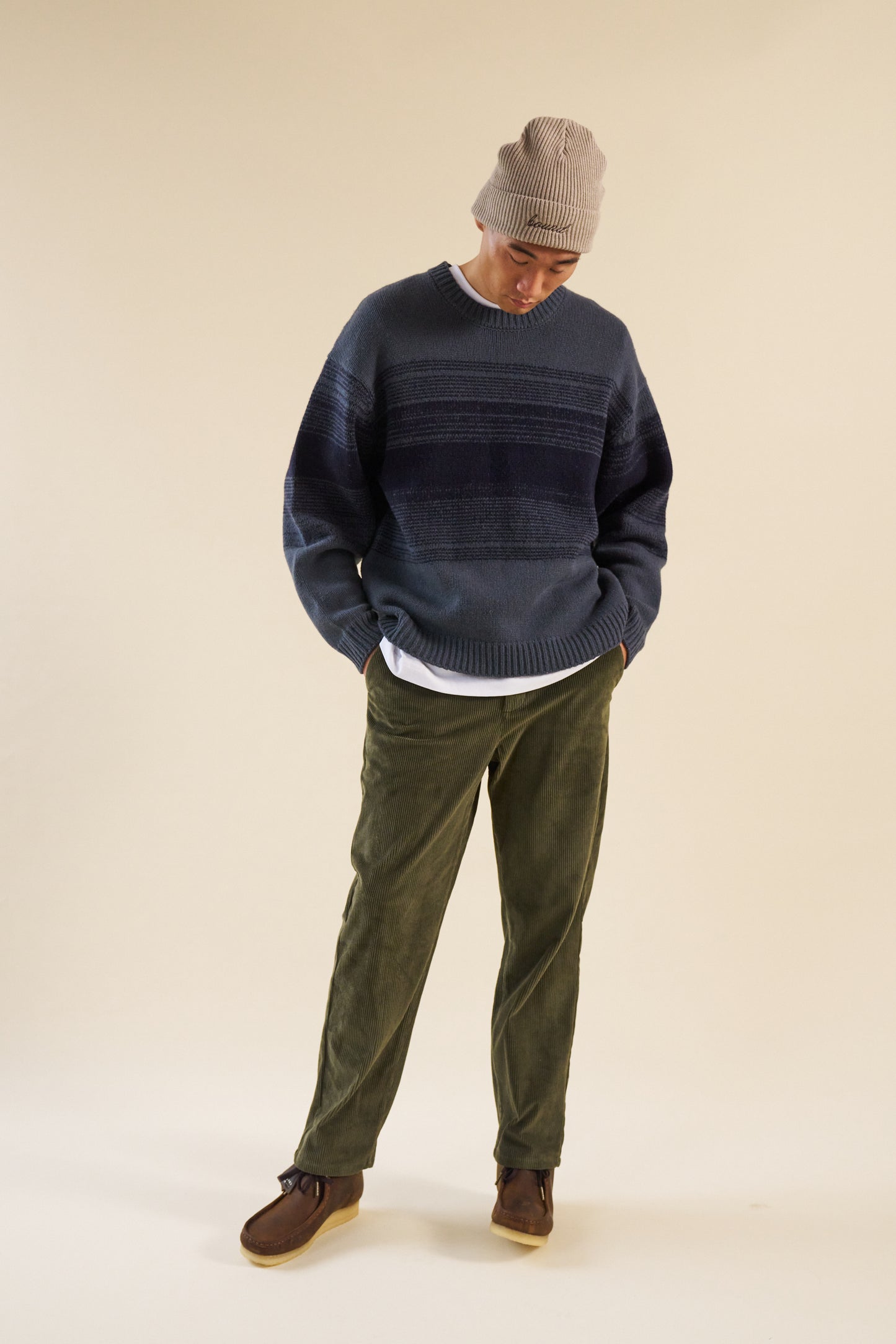 bound Army Green Corduroy Trousers