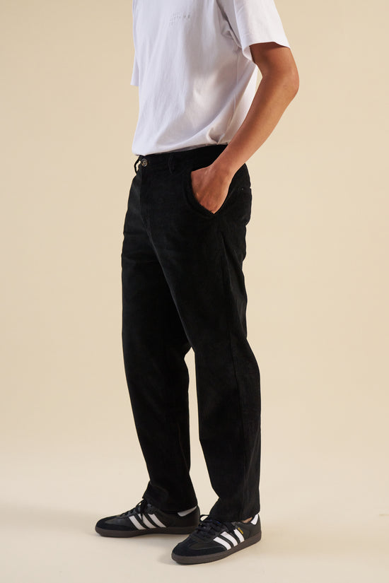 Load image into Gallery viewer, bound &amp;#39;Midnight Black&amp;#39; Cord Trousers
