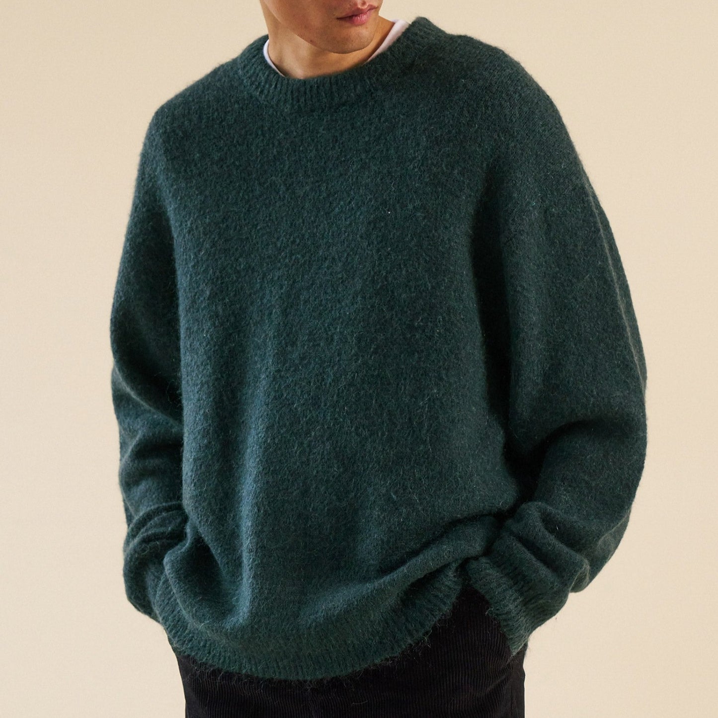 bound Baxter Mohair Blend Sweater - Bottle Green