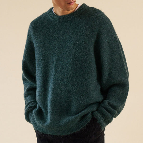 bound Baxter Mohair Blend Sweater - Bottle Green