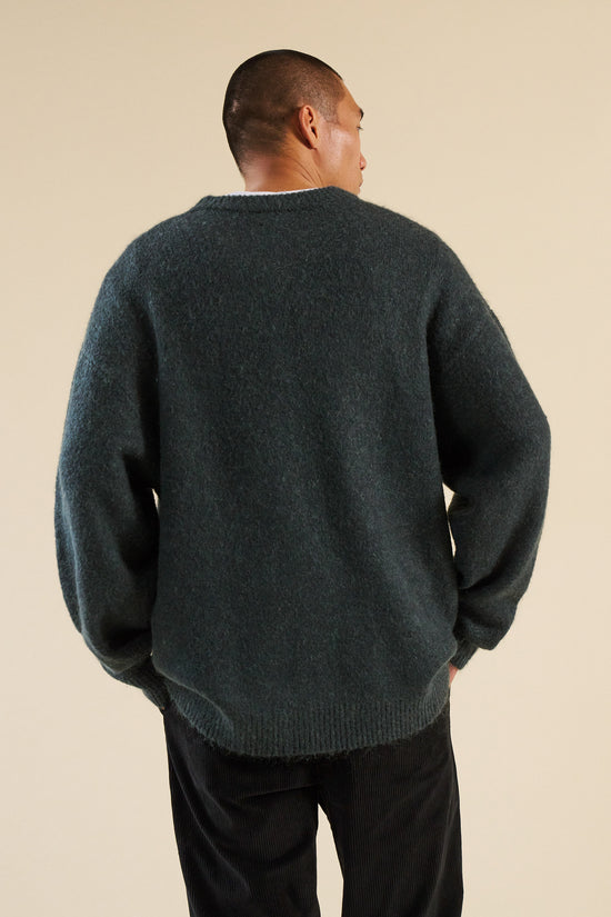 bound Baxter Mohair Blend Sweater - Bottle Green