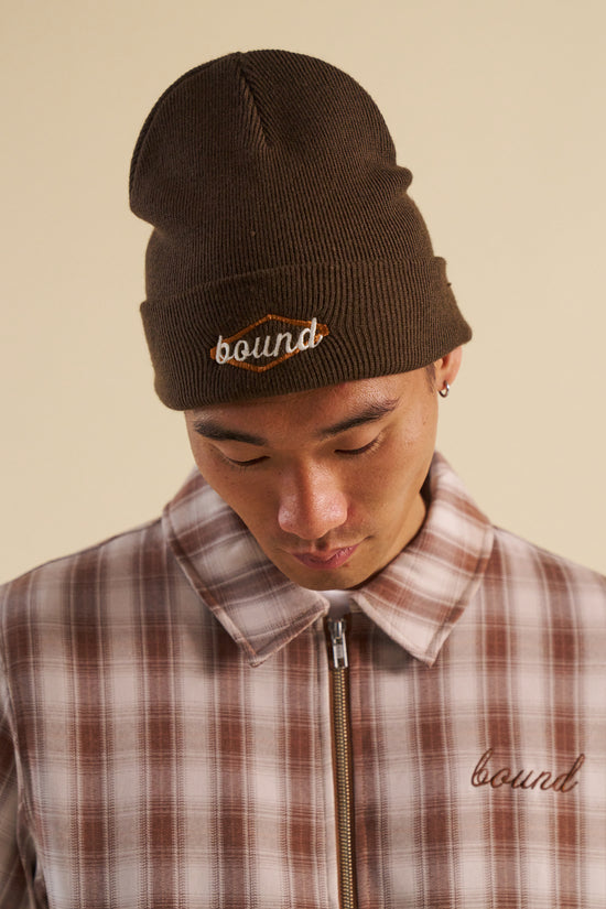 bound Cuffed Staple Beanie