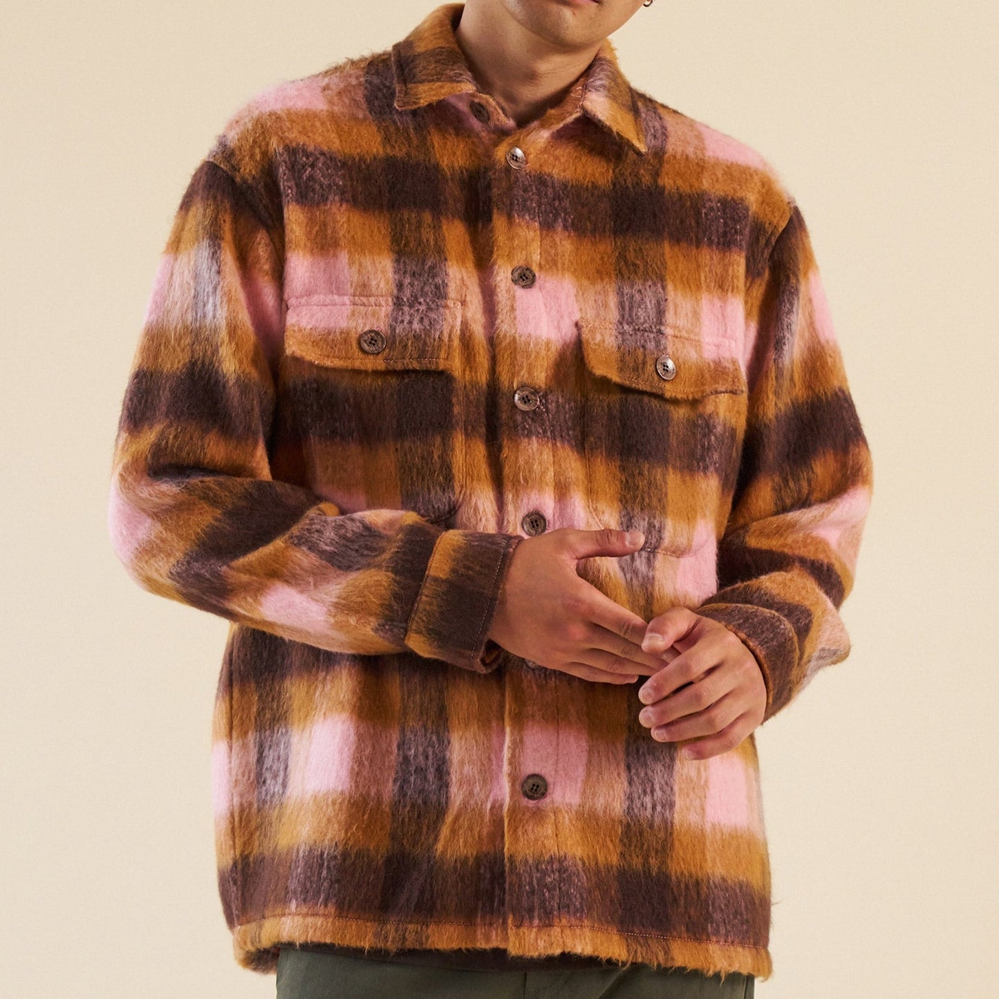 bound 'Maple' Brushed Check Flannel Shirt