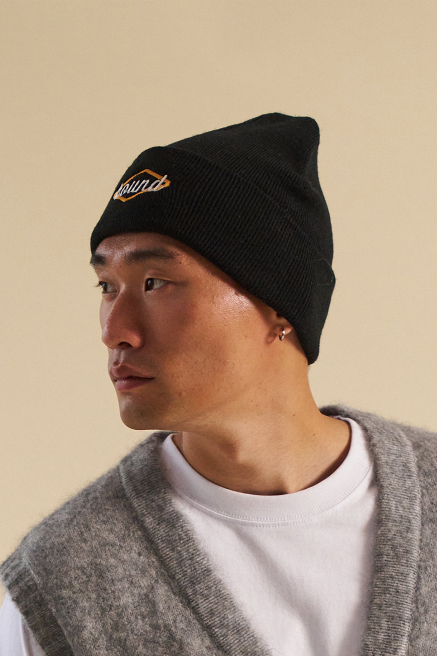 bound Cuffed Staple Beanie