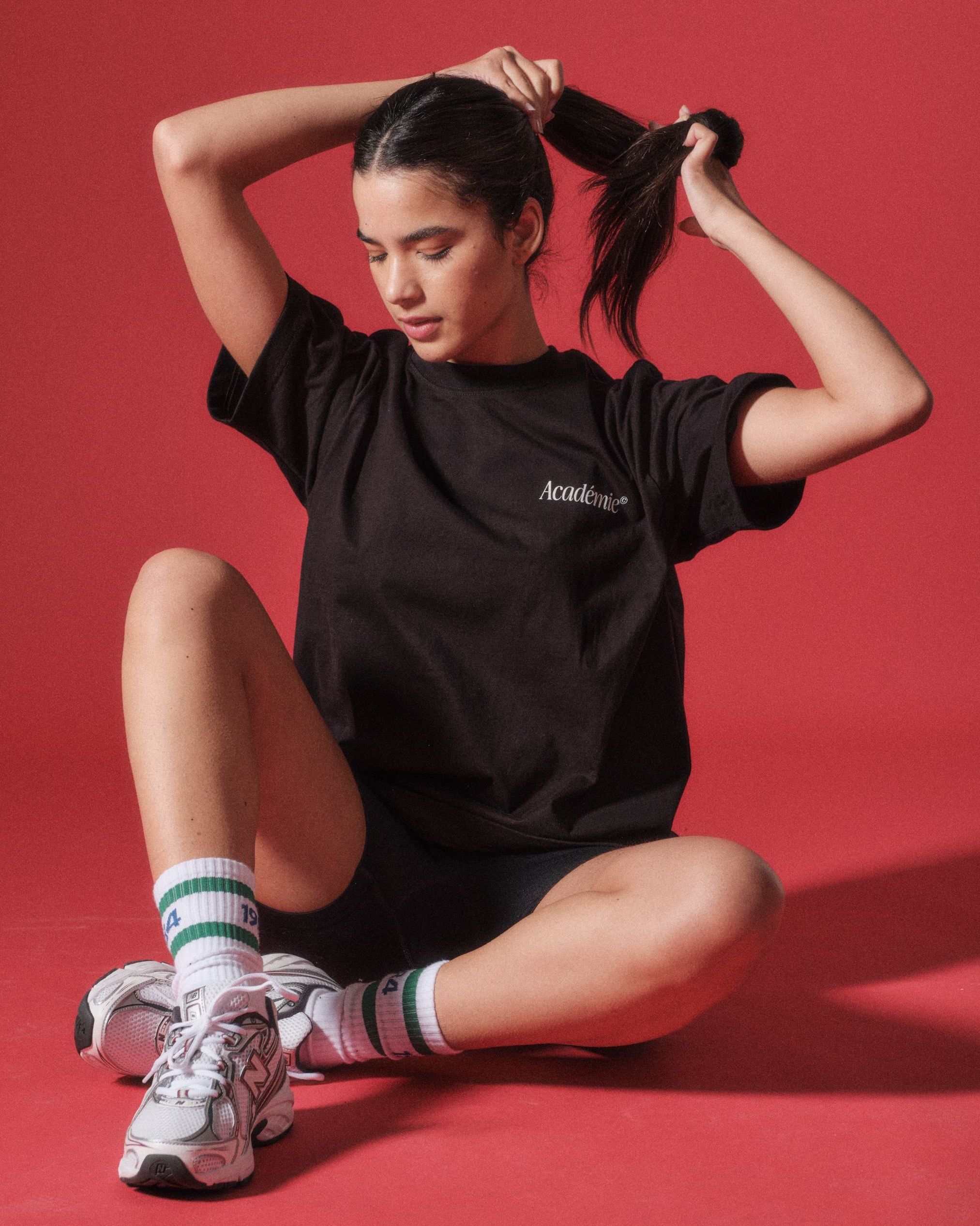 Vice 84 'Académie Runners' Boxy Tee - Black – UN:IK Clothing