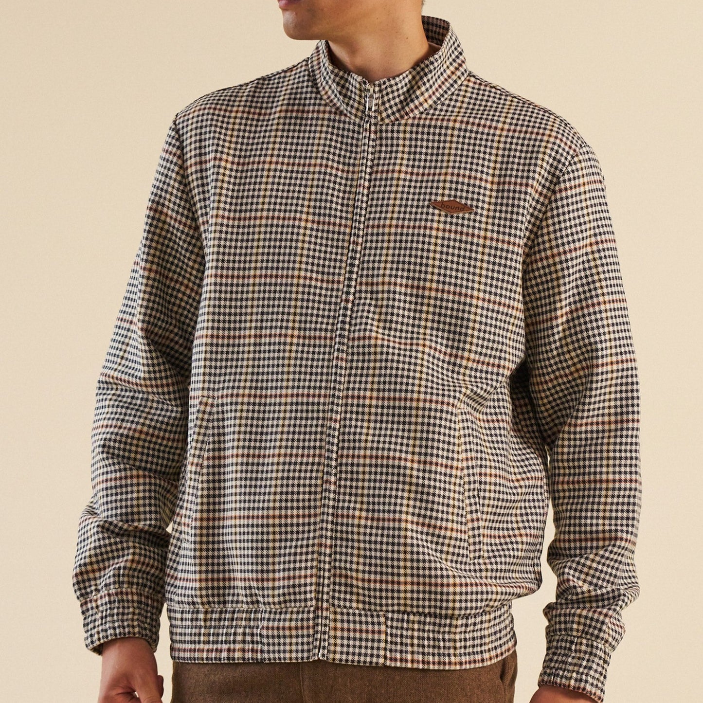 bound Shaun Houndstooth Harrington Jacket