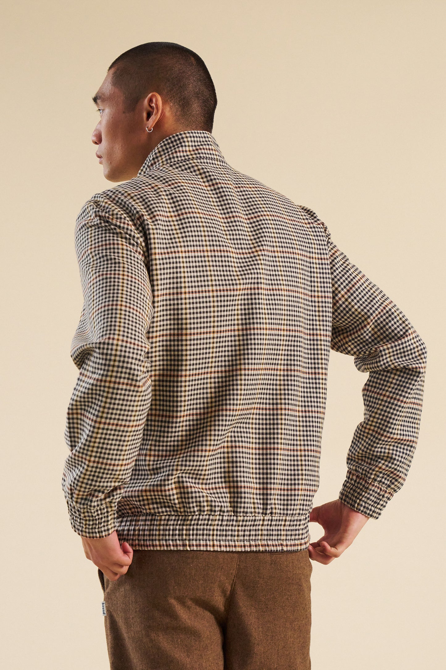bound Shaun Houndstooth Harrington Jacket