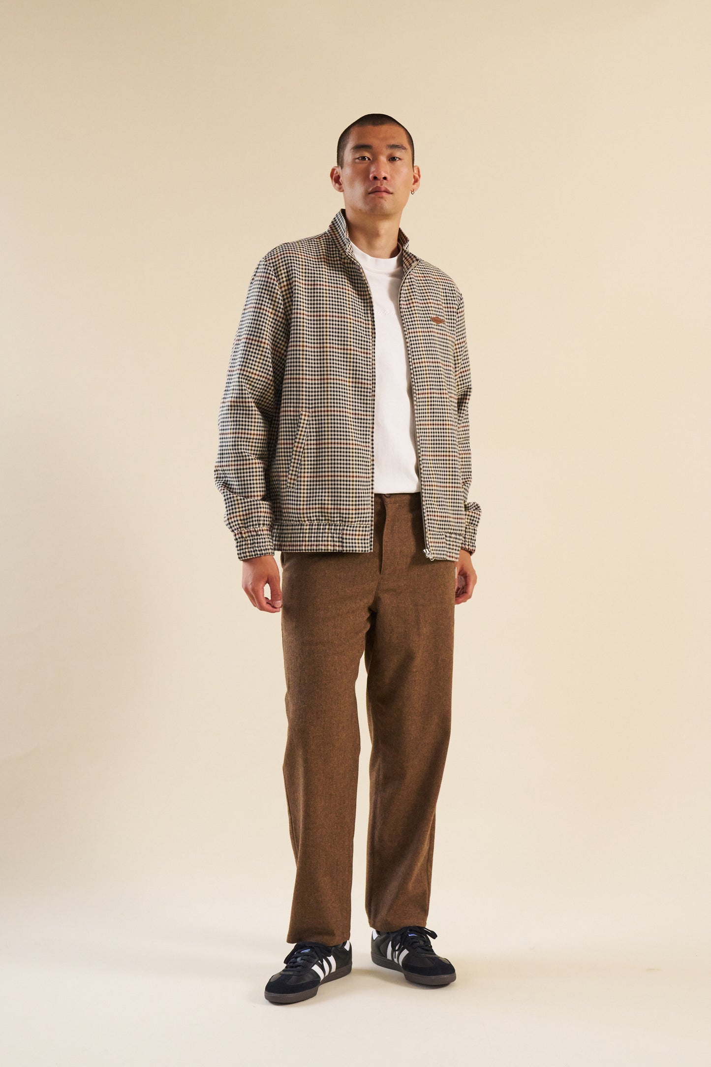 Load image into Gallery viewer, bound Shaun Houndstooth Harrington Jacket

