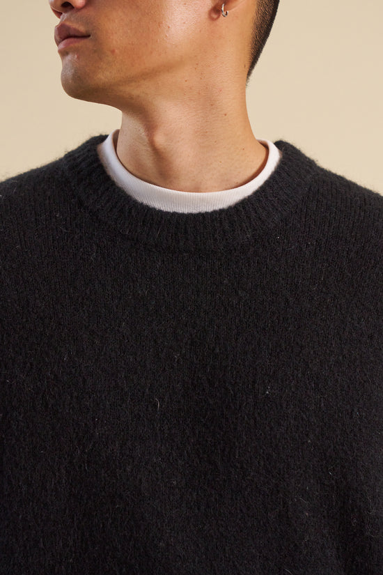 bound Baxter Mohair Blend Sweater - Black