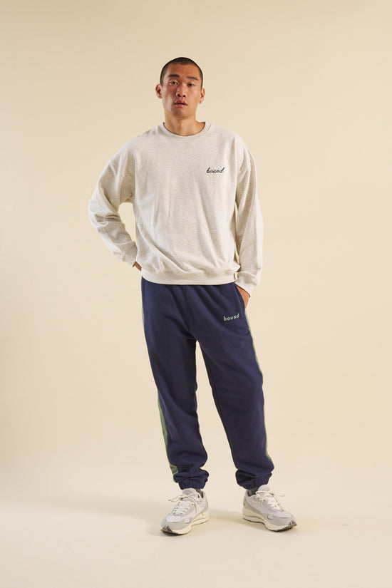 bound Navy Stripe Joggers