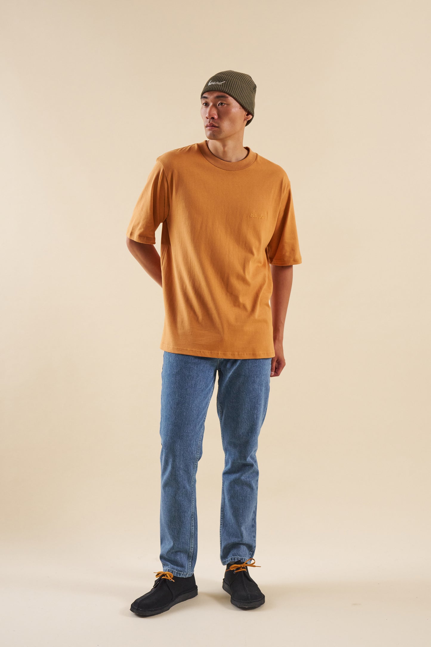 bound Burnt Orange Script Tee
