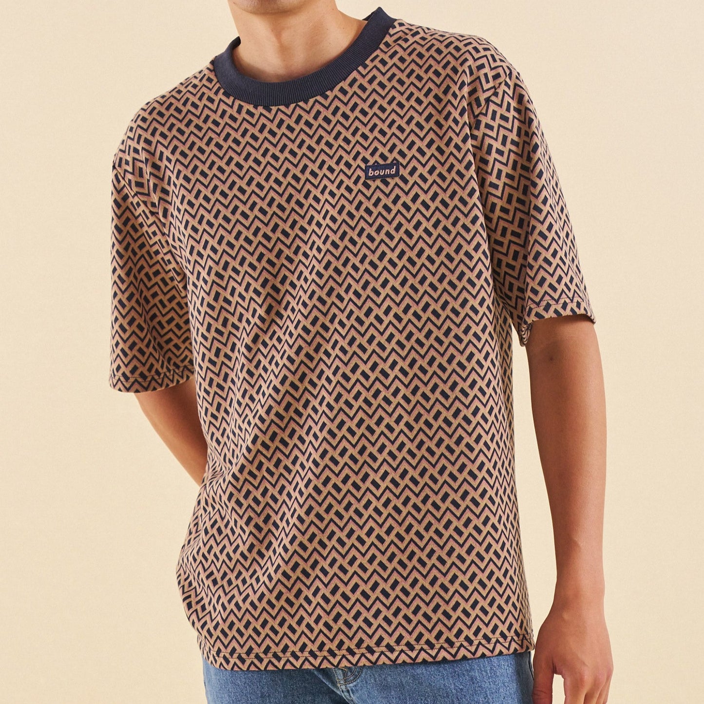 bound Geo Contrast Tee