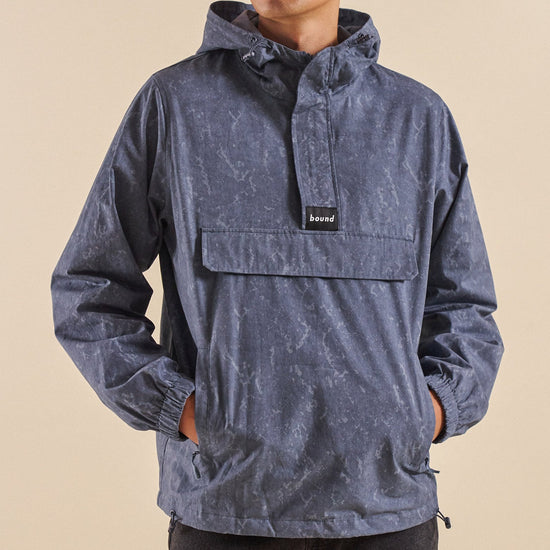 bound Camo Blue Canvas Smock Jacket