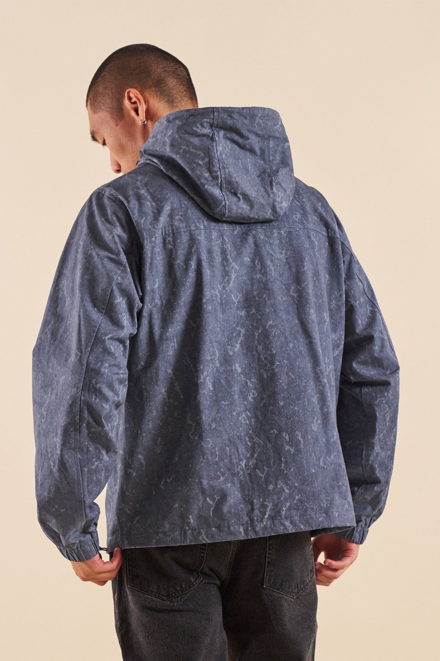 bound Camo Blue Canvas Smock Jacket