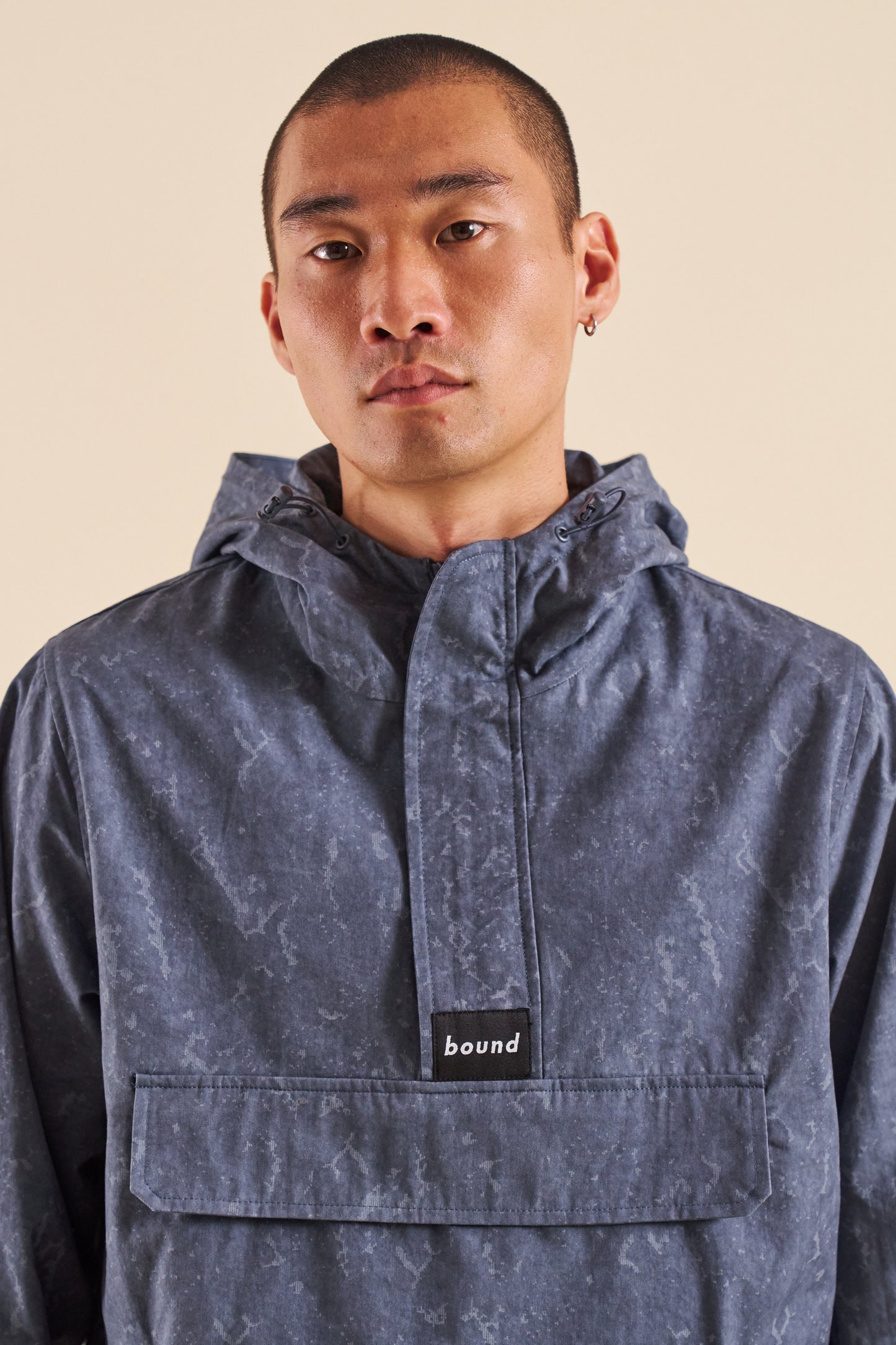 bound Camo Blue Canvas Smock Jacket