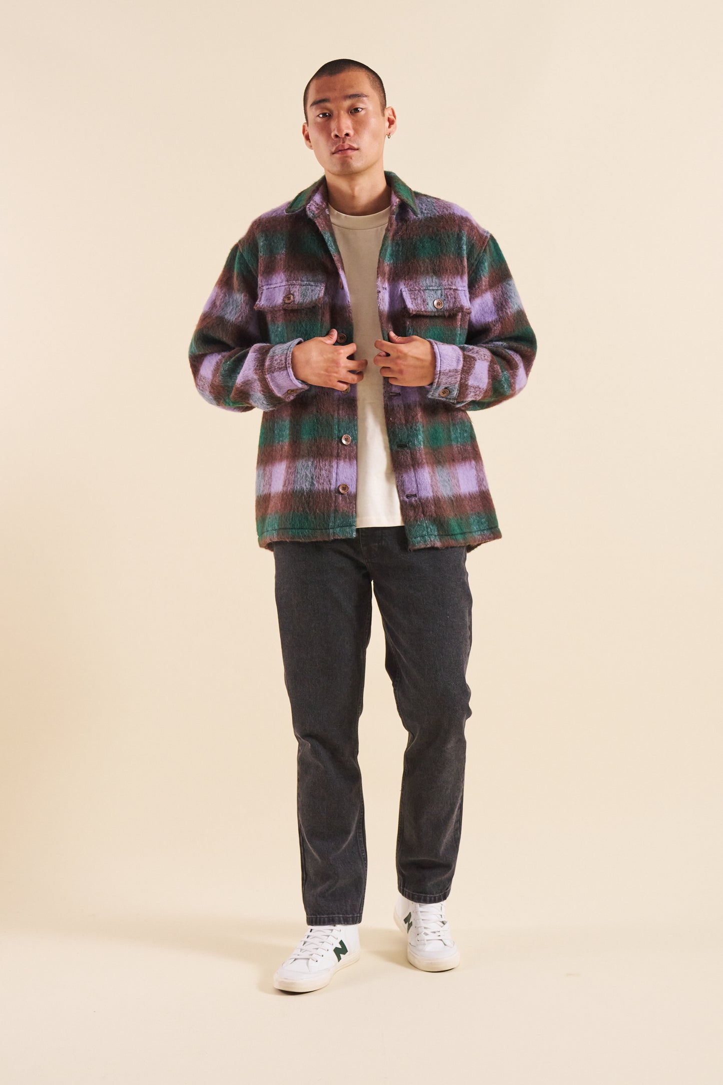 Load image into Gallery viewer, bound &amp;#39;Cypress&amp;#39; Brushed Check Flannel Shirt
