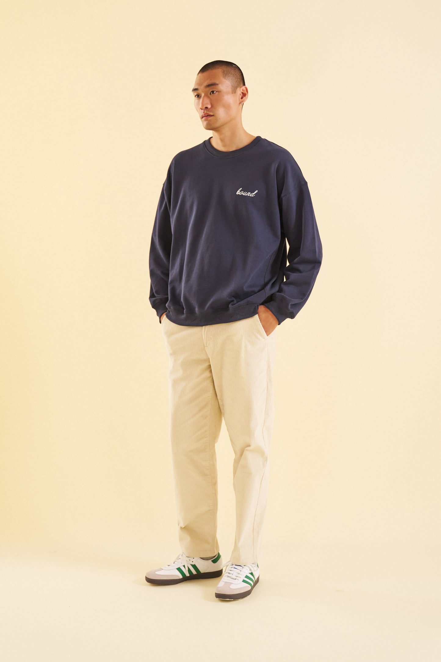 bound Navy Premium Script Sweater