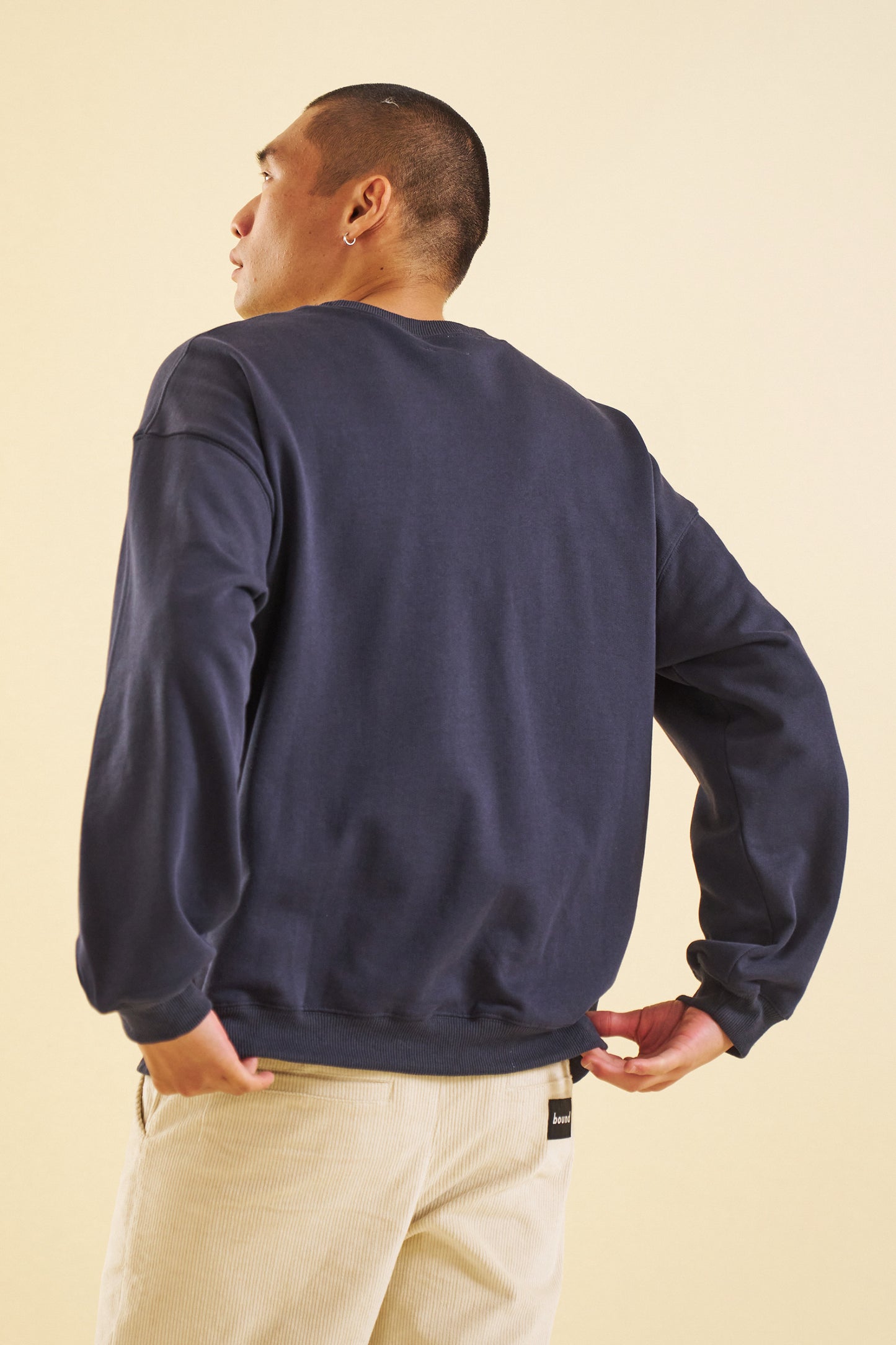 bound Navy Premium Script Sweater