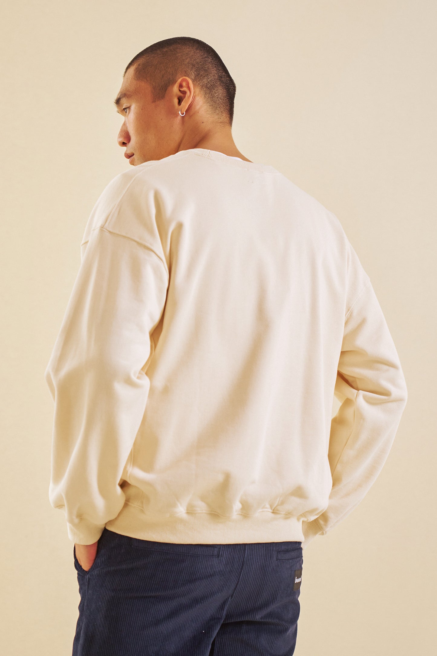 bound Cream Premium Script Sweater