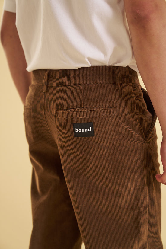 Load image into Gallery viewer, bound &amp;#39;Cedar Brown&amp;#39; Corduroy Trousers
