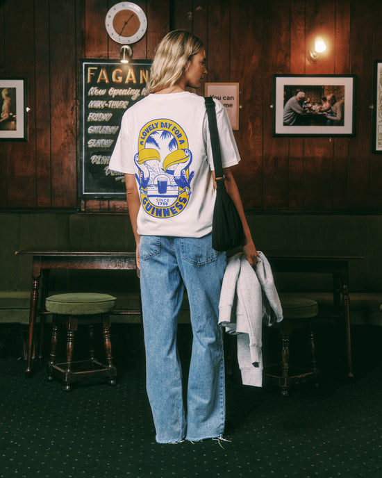 Load image into Gallery viewer, Guinness x UN:IK &amp;#39;Tropical&amp;#39; Tee - White
