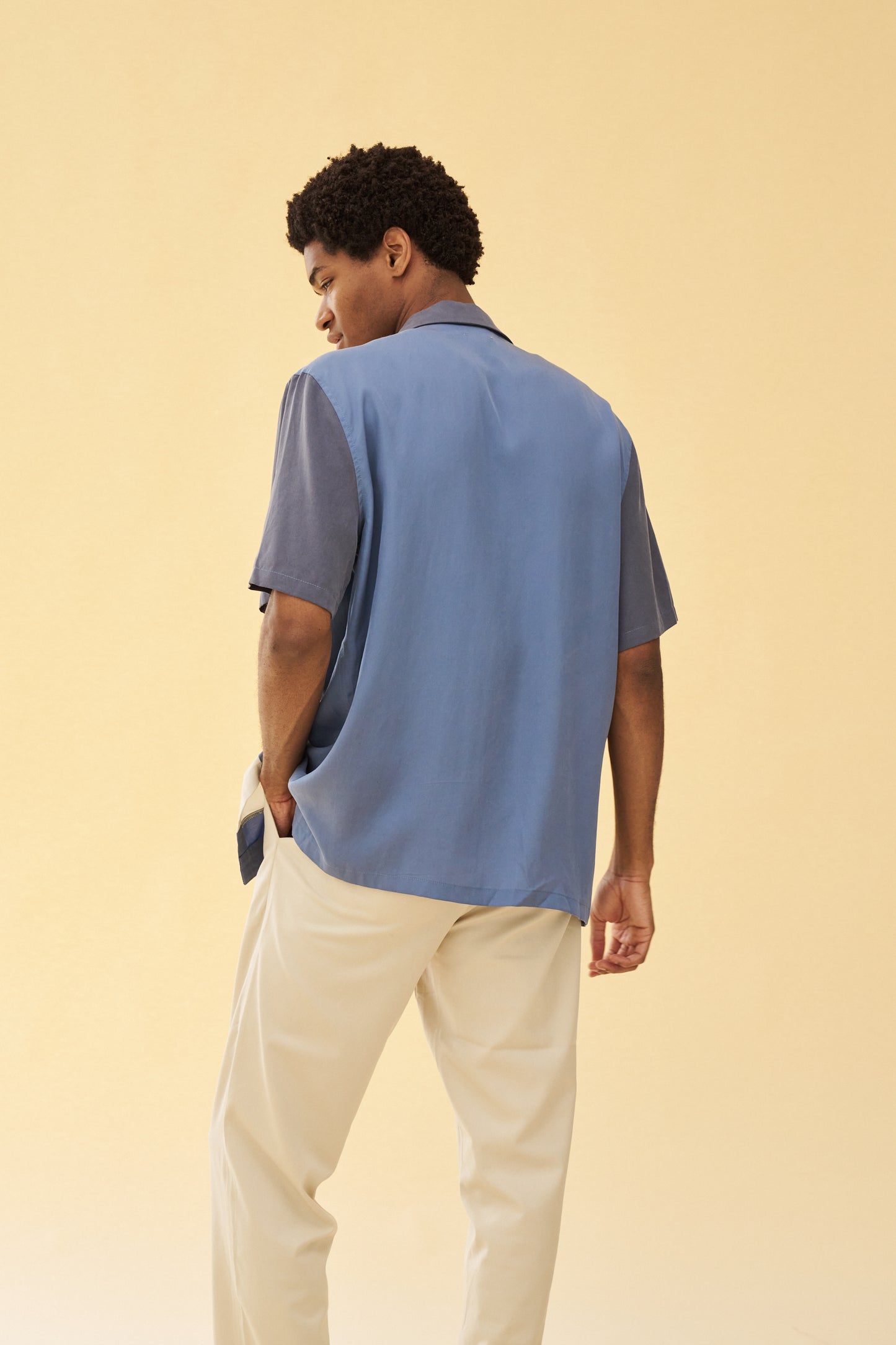 bound 'New Jersey' Bowling Shirt - Blue