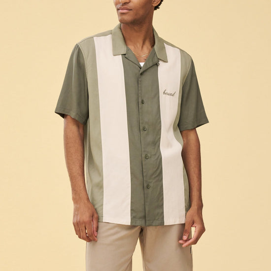 bound 'New Jersey' Bowling Shirt - Green