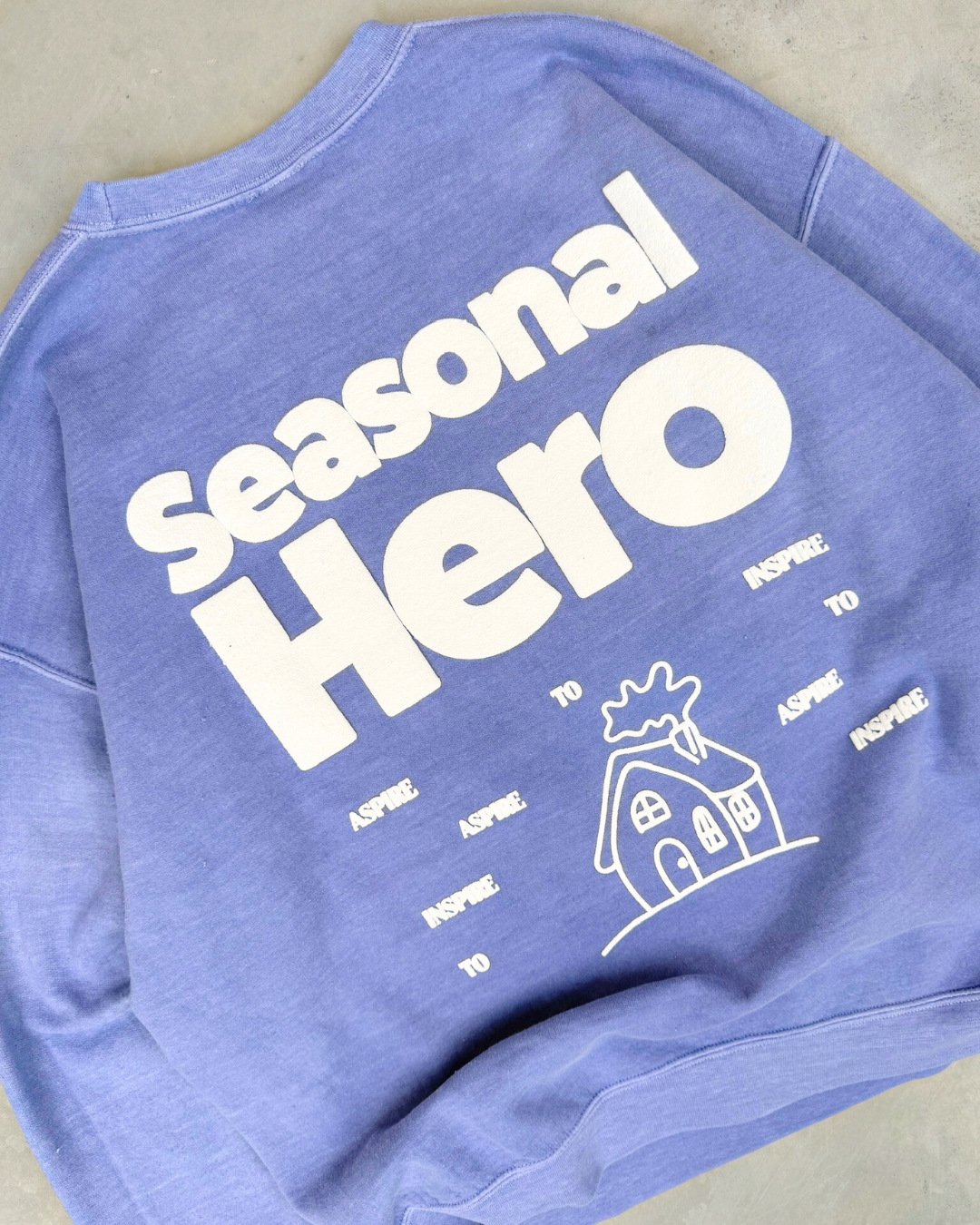Seasonal Hero 'Building Houses' Vintage Washed Sweater - Navy