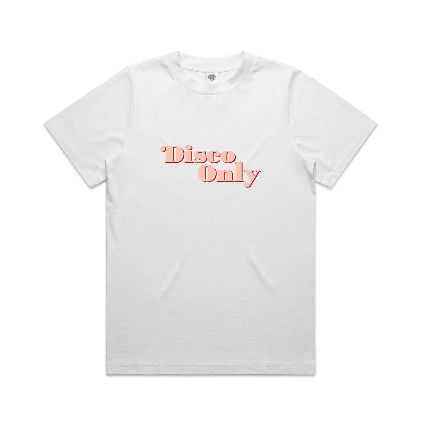 DISCO ONLY WMNS '70s' Heavy Tee - White