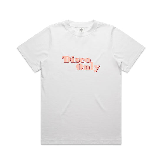 DISCO ONLY WMNS '70s' Heavy Tee - White