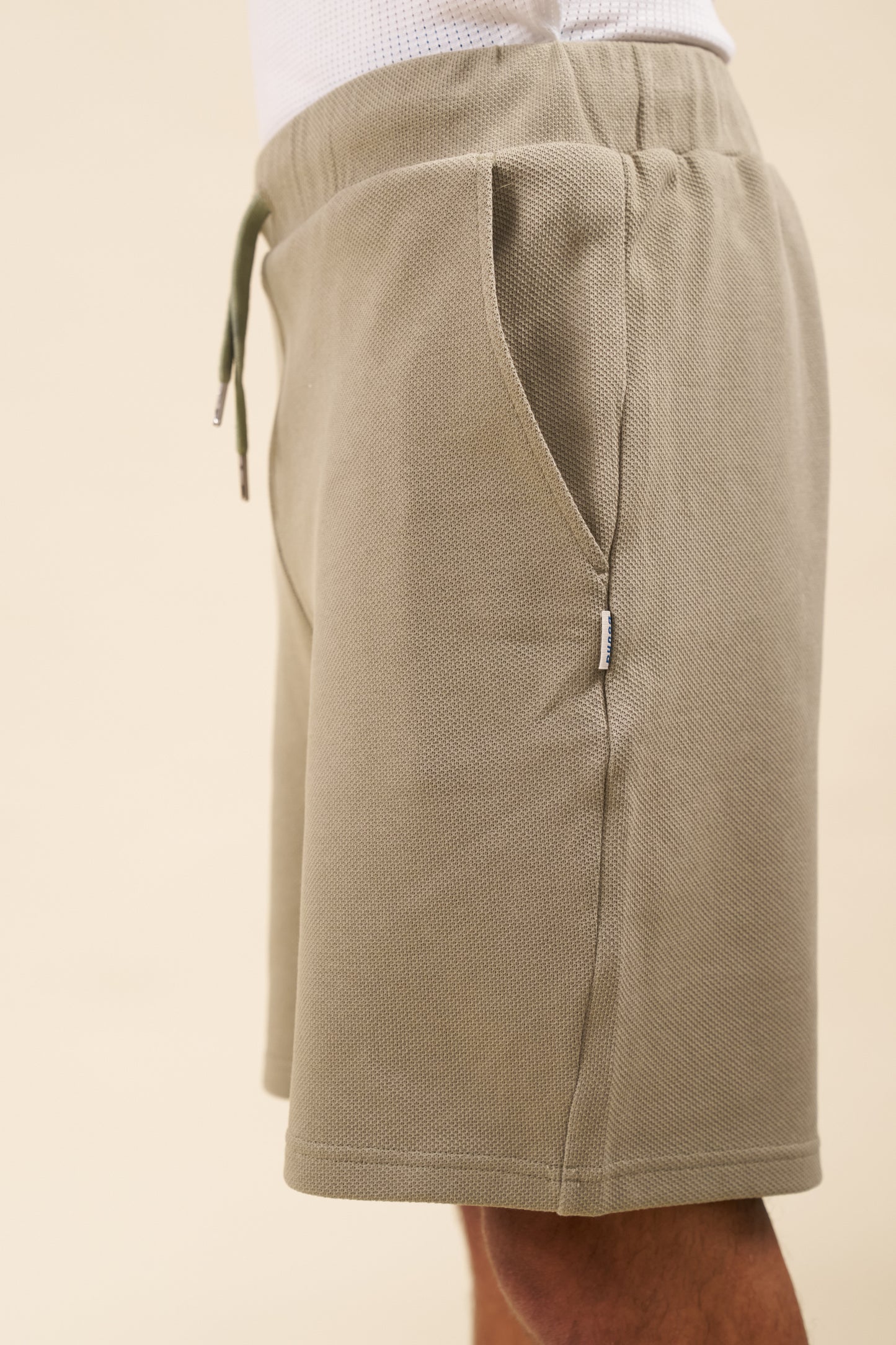bound Pique Waffle Shorts - Sage