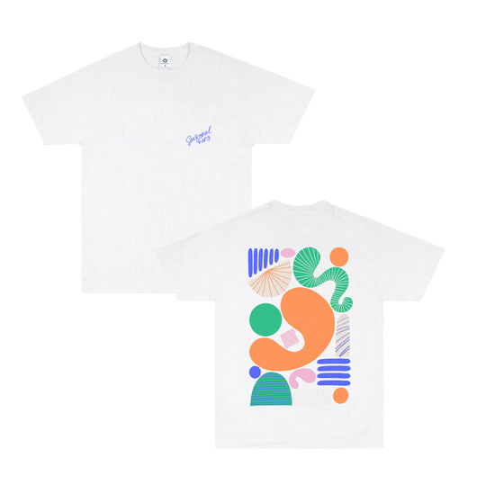 Seasonal Hero 'Summer Abstract' Tee - White