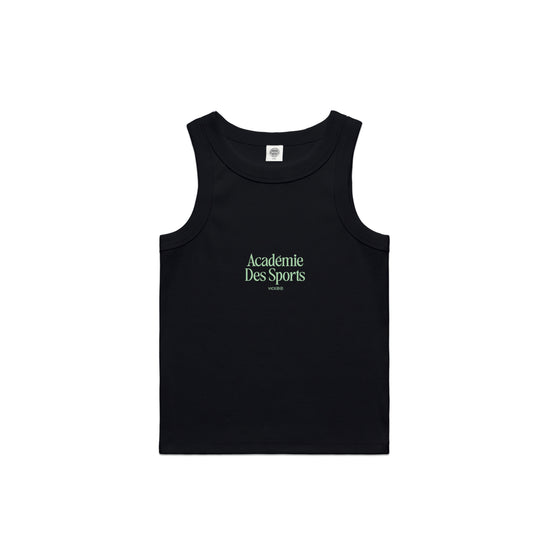 Load image into Gallery viewer, Vice 84 WMNS Organic Embroidered Rib Tank - Black

