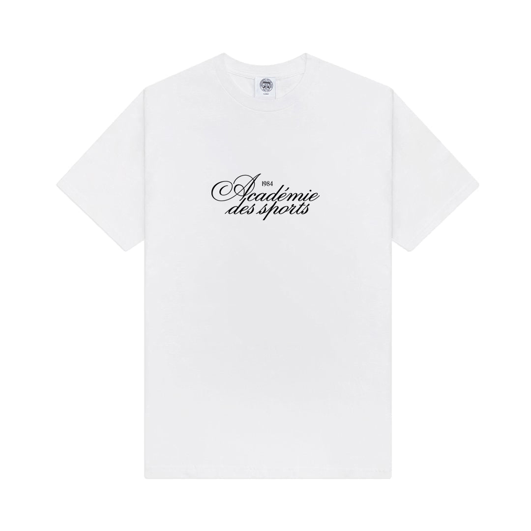 Vice 84 'Académie Des Sports Script' Tee - White