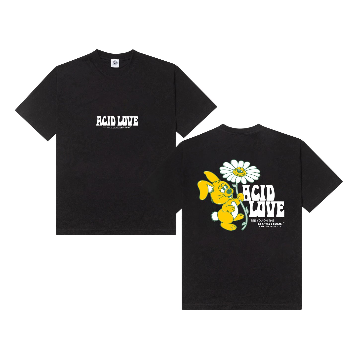 ACID LOVE 0.06 'Other Side' Tee - Black *BF 1 OF 100 EXCLUSIVE*