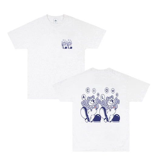 Acid Love 'Trippy Bear' Tee - White