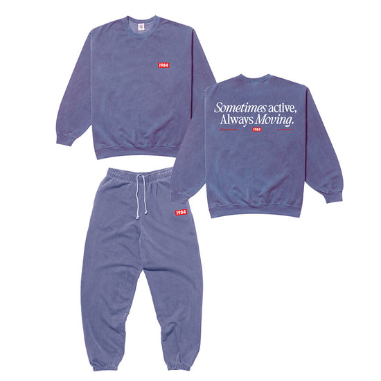 Vice 84 'Always Moving' Sweater & Jogger Set - Vintage Washed Violet